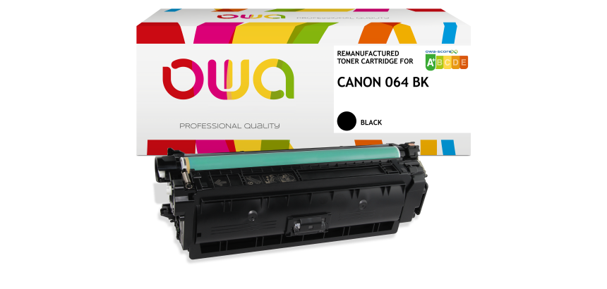Toner remanufacturé OWA - standard - Noir - pour CANON 064K