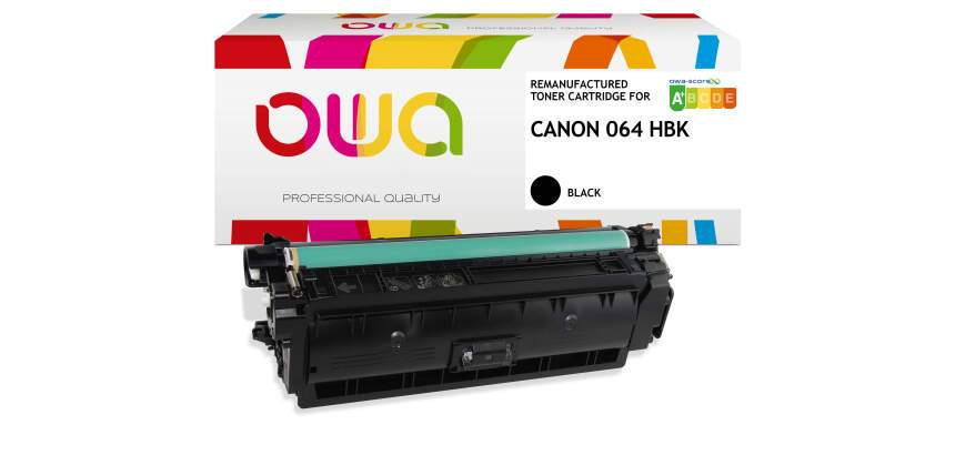 Toner remanufacturé OWA - haute capacité - Noir - pour CANON 064HK