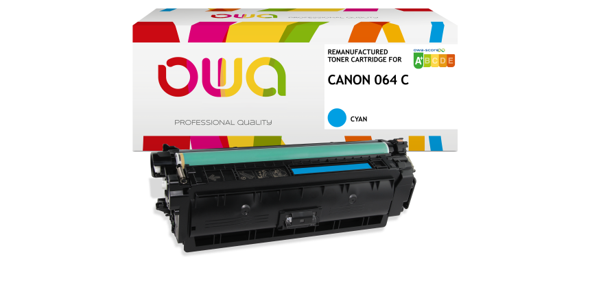 Toner remanufacturé OWA - standard - pour CANON 064C