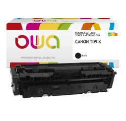 Toner remanufacturé OWA - haute capacité - Noir - pour CANON T09 BK