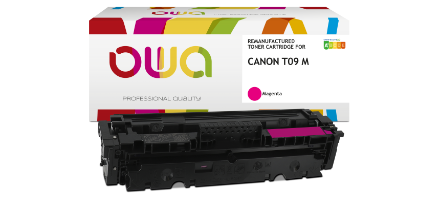 OWA Remanufactured Toner - High Capacity - for CANON T09 C