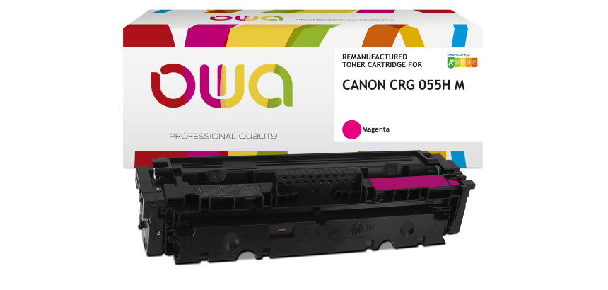 Toner remanufacturé OWA - haute capacité - pour CANON 055 H
