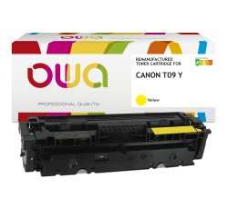 Toner gereviseerd OWA - hoge capaciteit - Geel - voor CANON T09 Y