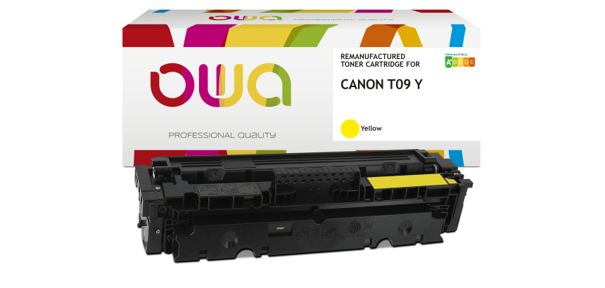 Toner remanufacturé OWA - haute capacité - pour CANON T09 C