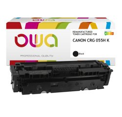 Toner remanufacturé OWA - haute capacité - Noir - pour CANON 055HK