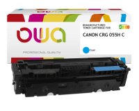 Toner remanufacturé OWA - haute capacité - Cyan - pour CANON 055 H