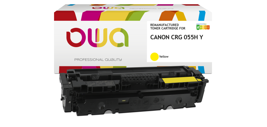 Toner remanufacturé OWA - haute capacité - pour CANON 055 H