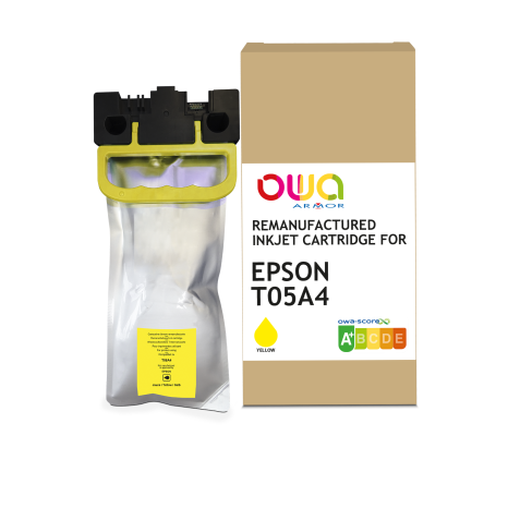 Cartouche d'encre remanufacturée OWA - standard - Jaune - pour EPSON C13T05A400