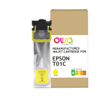 Cartouche d'encre remanufacturée OWA - standard - Jaune - pour EPSON C13T01C400