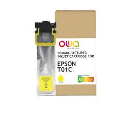 Cartouche d'encre remanufacturée OWA - standard - Jaune - pour EPSON C13T01C400
