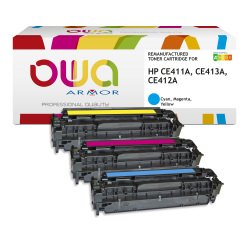 Armor K35580OW tonercartridge 3 stuk(s) Cyaan, Magenta, Geel