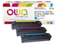 Armor K35593OW tonercartridge 3 stuk(s) Cyaan, Magenta, Geel