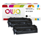 Pack de 2 toner remanufacturé OWA - haute capacité - Noir - pour HP CF280X