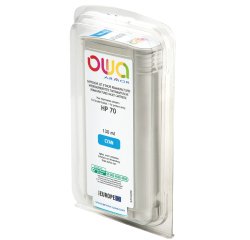 Cartouche d'encre traceur remanufacturée OWA - standard - Cyan - pour HP 70