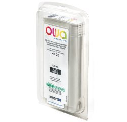 Cartouche d'encre traceur remanufacturée OWA - standard - Noir Photo - pour HP 70