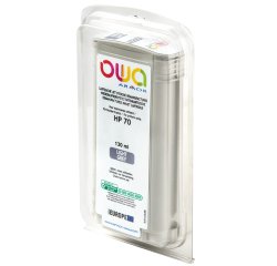 Cartouche d'encre traceur remanufacturée OWA - standard - Gris Clair - pour HP 70