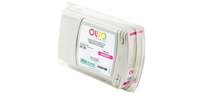 Remanufactured Plotter Ink Cartridge OWA - Standard - Magenta - for HP 90