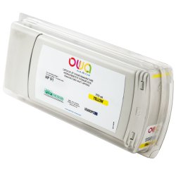 Cartouche d'encre traceur remanufacturée OWA - standard - Jaune - pour HP 91