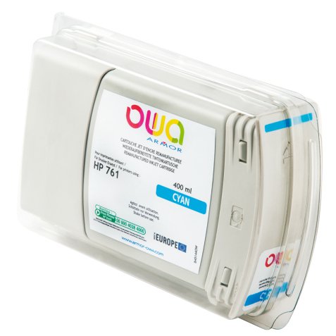 Cartouche d'encre traceur remanufacturée OWA - standard - Cyan - pour HP 761