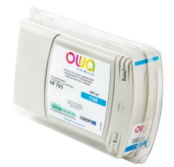Cartouche d'encre traceur remanufacturée OWA - standard - Cyan - pour HP 765