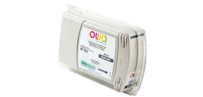 Cartouche d'encre traceur remanufacturée OWA - standard - Gris Foncé - pour HP 765