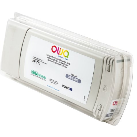 Cartouche d'encre traceur remanufacturée OWA - standard - Gris Clair - pour HP 771C