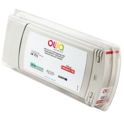 Cartouche d'encre traceur remanufacturée OWA - standard - Rouge - pour HP 773C