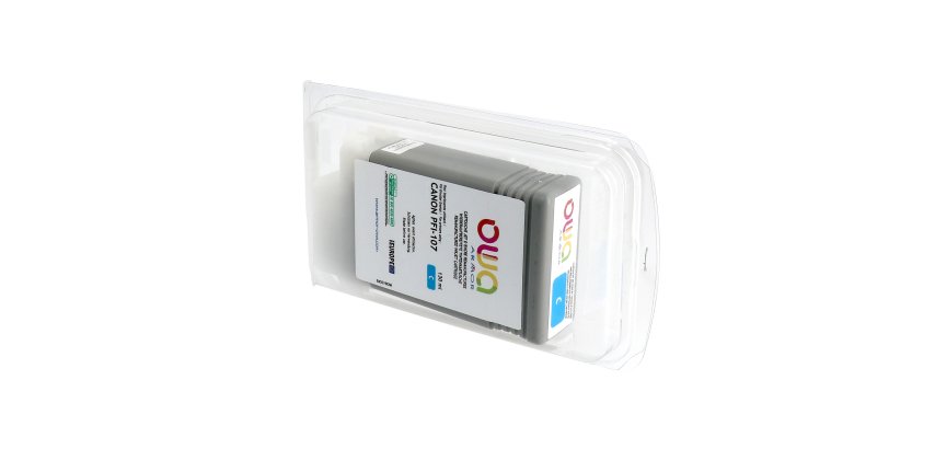 Cartouche d'encre traceur remanufacturée OWA - standard - Cyan - pour CANON PFI-107 C