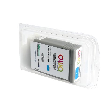 Cartouche d'encre traceur remanufacturée OWA - standard - Cyan - pour CANON PFI-107 C