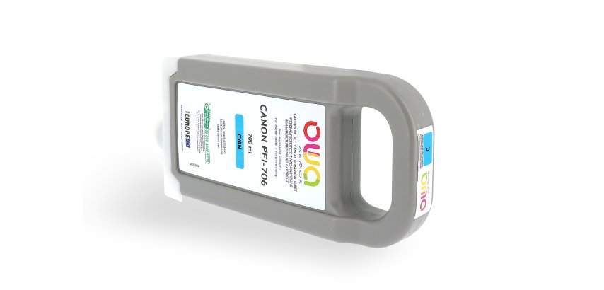 Remanufacturierte Tintenpatrone OWA - Standard - Cyan - für CANON PFI-706 C