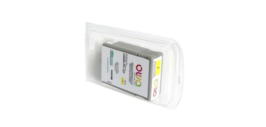 Cartouche d'encre traceur remanufacturée OWA - standard - Jaune - pour CANON PFI-107 Y