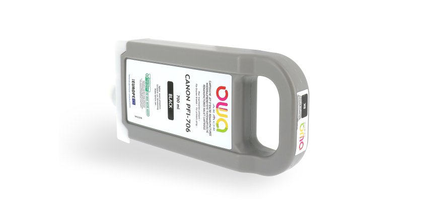 Ink cartridge remanufactured OWA - standard - Black - for CANON PFI-706 BK