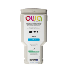 DE_Cartouche d'encre traceur remanufacturée OWA - standard - Cyan - pour HP 728