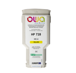 DE_Cartouche d'encre traceur remanufacturée OWA - standard - Jaune - pour HP 728