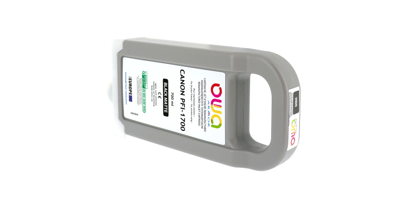 Cartouche d'encre traceur remanufacturée OWA - standard - Noir Mat - pour CANON PFI-1700 MBK