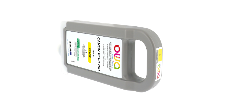Cartouche d'encre traceur remanufacturée OWA - standard - Jaune - pour CANON PFI-1700 Y