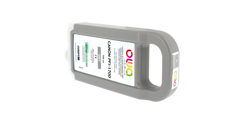 Cartouche d'encre traceur remanufacturée OWA - standard - Gris - pour CANON PFI-1700 GY