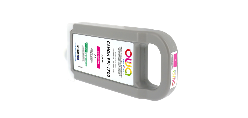 Cartouche d'encre traceur remanufacturée OWA - standard - Magenta - pour CANON PFI-1700 M