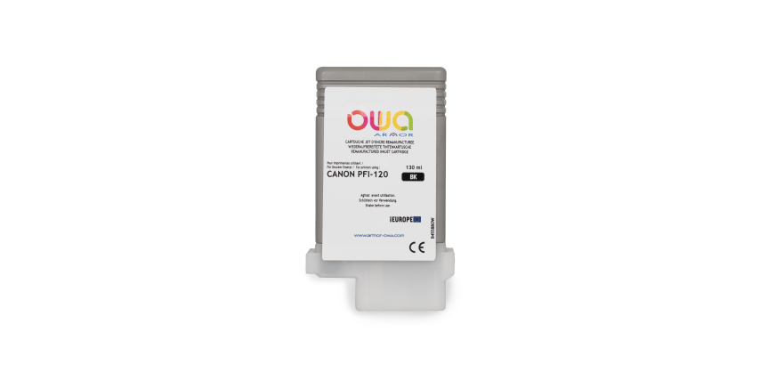 Remanufactured OWA ink cartridge  - standard - Black - for CANON PFI-120 BK