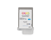 DE_Cartouche d'encre traceur remanufacturée OWA - standard - Cyan - pour CANON PFI-120 C