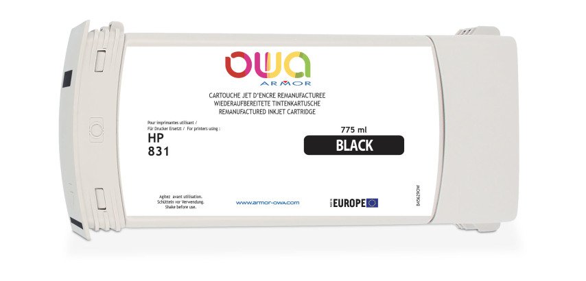 Remanufactured OWA ink cartridge - standard - Black - for HP 831C
