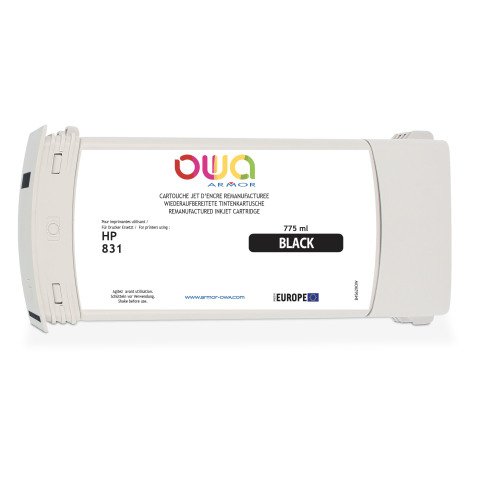 Cartouche d'encre traceur remanufacturée OWA - standard - Noir - pour HP 831C