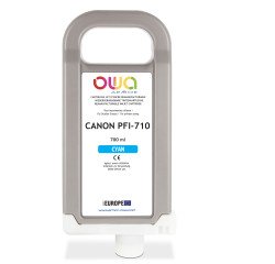 EN_Cartouche d'encre traceur remanufacturable OWA - standard - Cyan - pour CANON PFI-710 C
