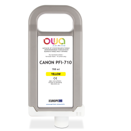 DE_Cartouche d'encre traceur remanufacturable OWA - standard - Jaune - pour CANON PFI-710 Y