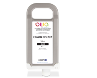 Cartouche d'encre traceur remanufacturable OWA - standard - Noir - pour CANON PFI-707 BK