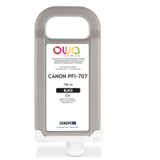 Cartouche d'encre traceur remanufacturable OWA - standard - Noir - pour CANON PFI-707 BK