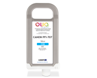 Cartouche d'encre traceur remanufacturable OWA - standard - Cyan - pour CANON PFI-707 C