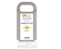 Cartouche d'encre traceur remanufacturable OWA - standard - Jaune - pour CANON PFI-707 Y