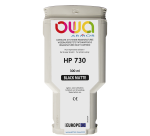 Cartouche d'encre traceur remanufacturée OWA - haute capacité - Noir Mat - pour HP 730