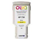 Cartouche d'encre traceur remanufacturée OWA - haute capacité - Jaune - pour HP 730